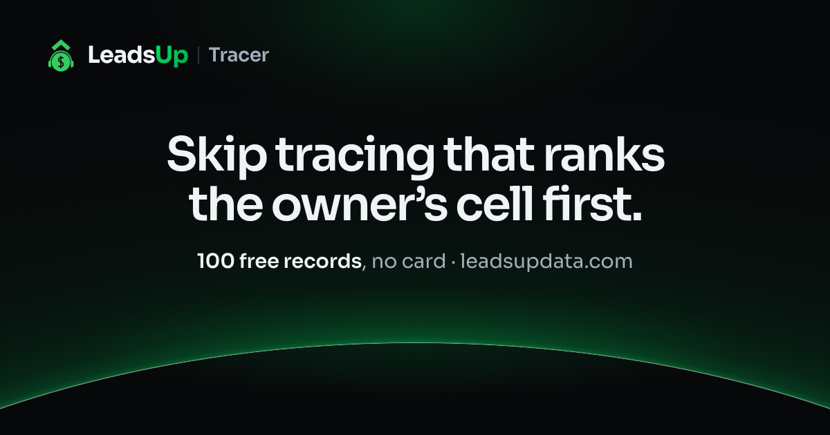 Tracable Wisconsin State Free Skip Tracing: Try 3 Owners, No Card | LeadsUp Tracer